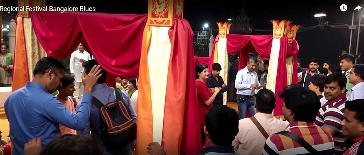 Regional festival celebration in Bangalore Blues showing different Indian cultural events