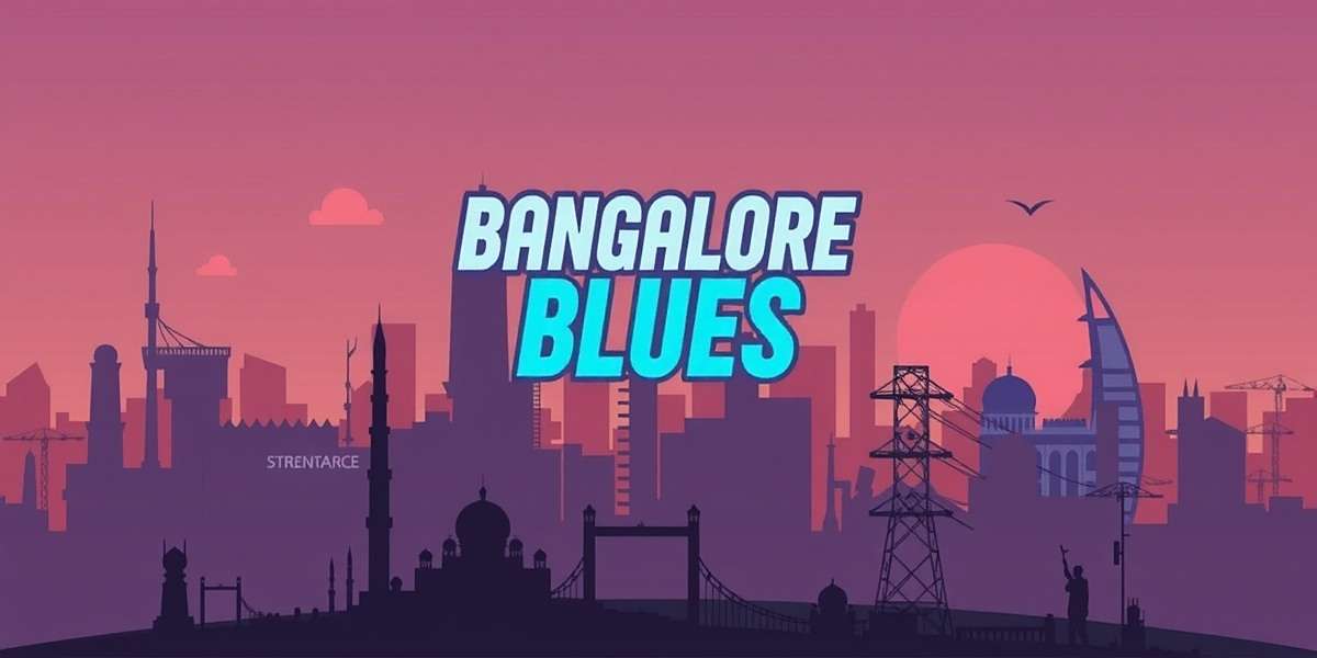 Bangalore Blues game main screen showing cityscape with local landmarks